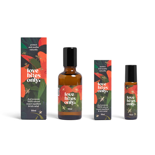 Love Bites Only Dual Purpose Insect Repellent & Itch Relief Travel Duo (1x10ml & 1x50ml)