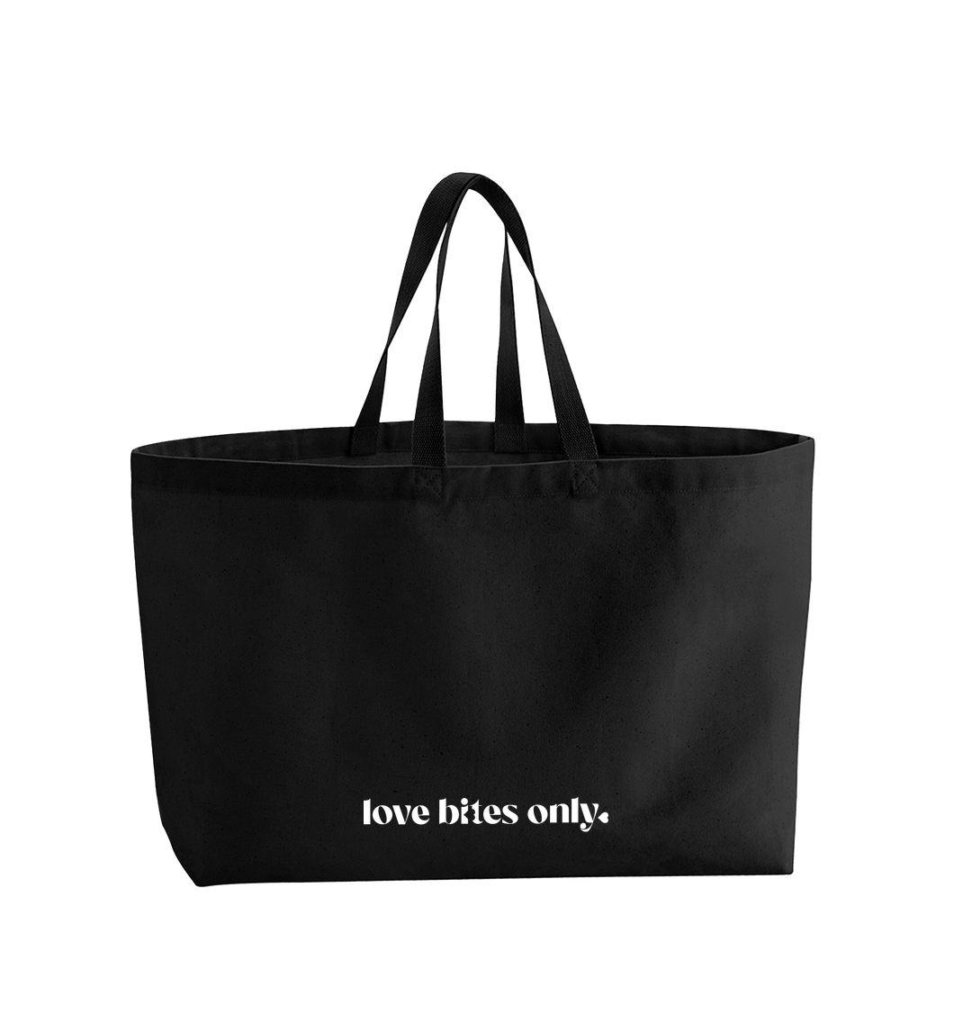 Black Printed Bag Back
